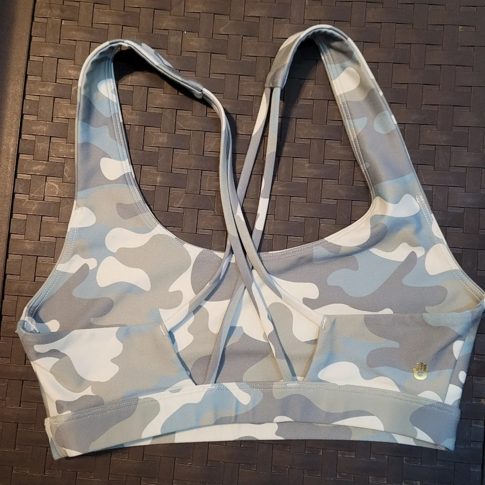 Spiritual Gangster Camo Studio Fitness Sports Bra - Picture 2 of 5